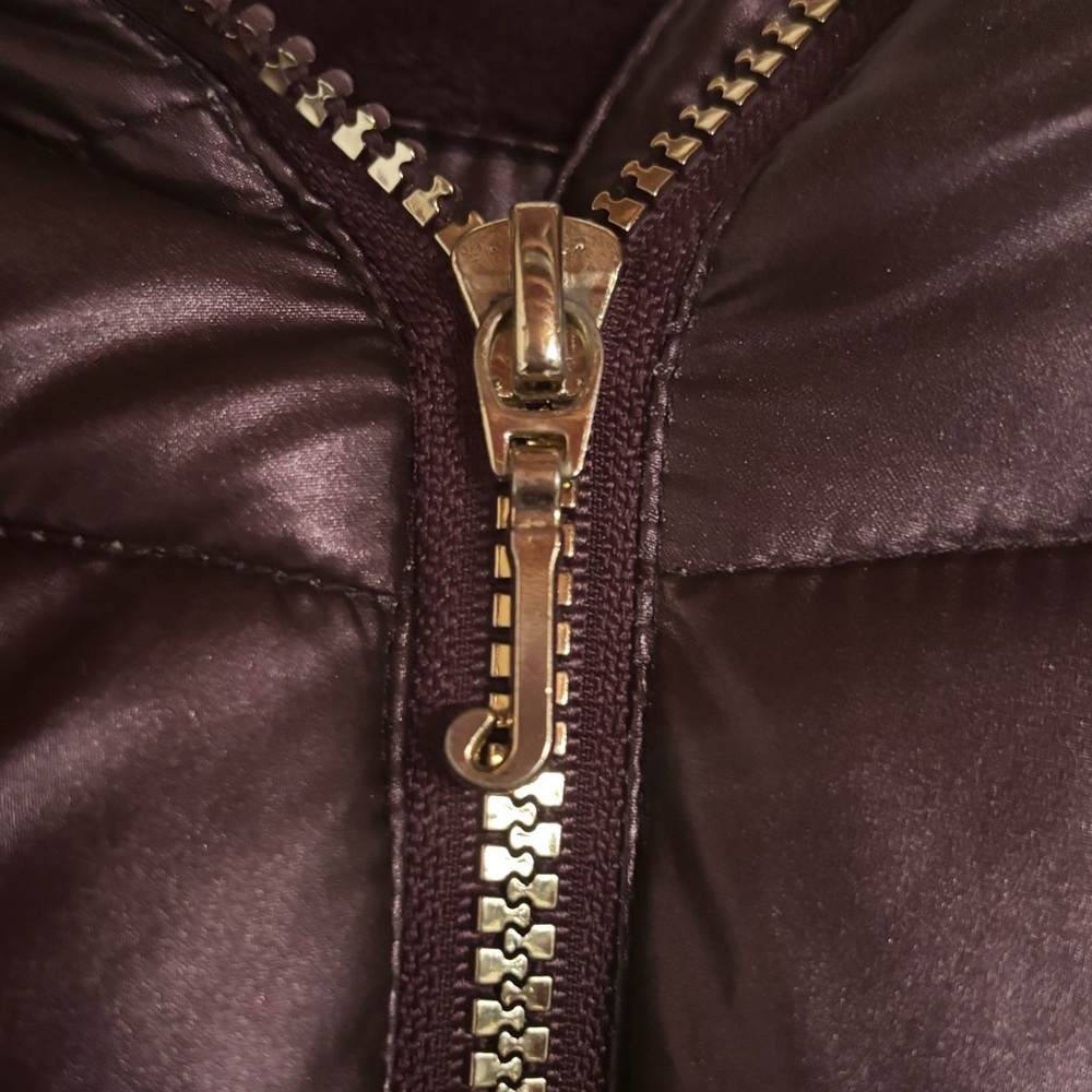 Juicy couture puff jacket girls size 14. Gently used. Plum/dark purple. - Picture 5 of 8